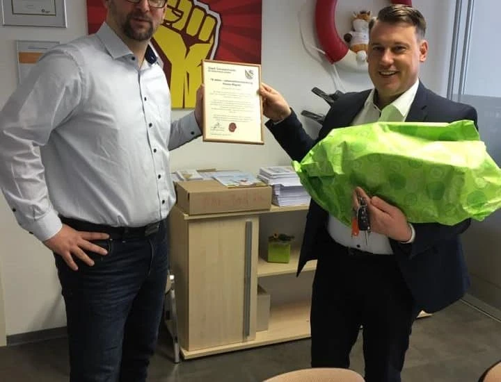 Ronny Wagner mit Christoph Schmidt