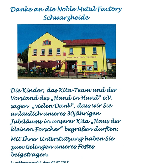 Haus der kleinen Forscher - Kita