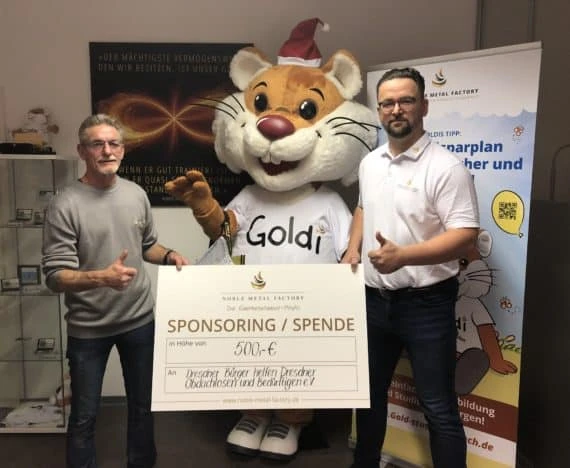 Hilfsbedürftige - Foto von Goldi mit Gutschein