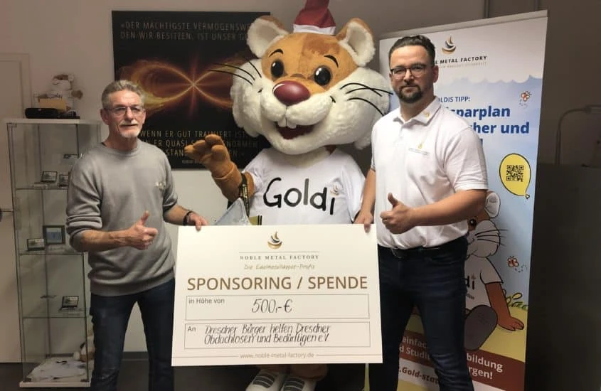 Hilfsbedürftige - Foto von Goldi mit Gutschein
