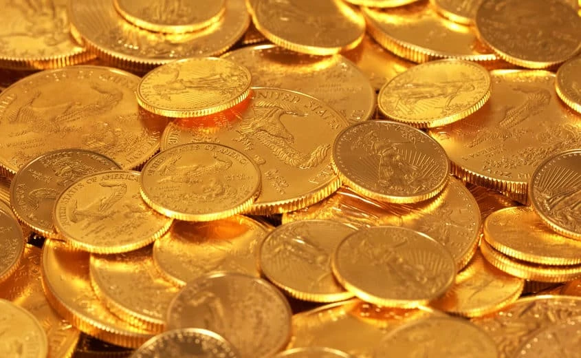 Sparbuch für Kinder - Goldmünzen