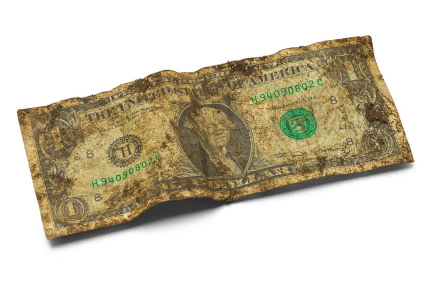Arten von Geld - alte Banknote