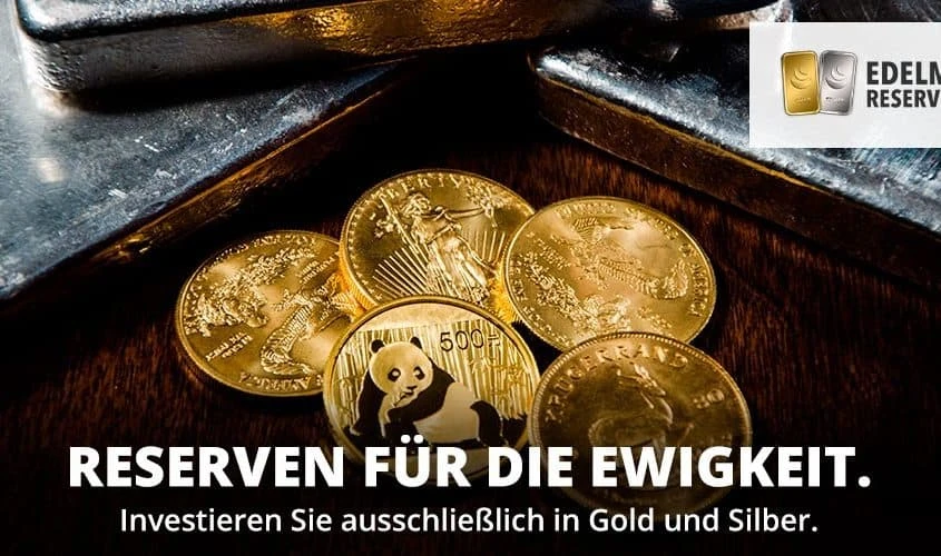 Gold als Anlage - Goldmünzen auf Tablettt